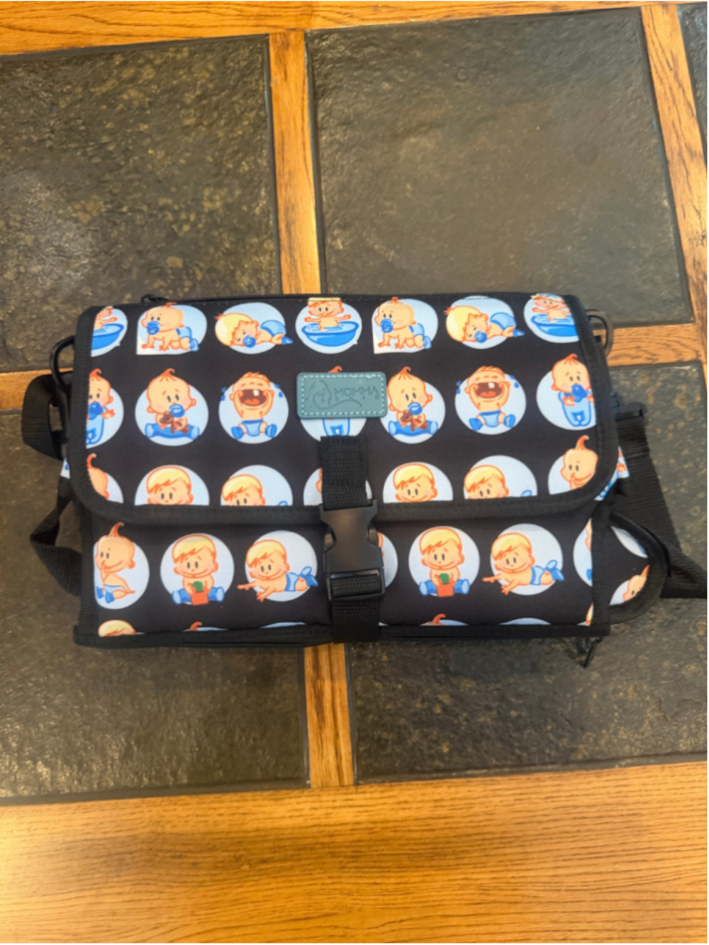Unbranded Baby Diaper Changing Pad Bag One Size Black Blue